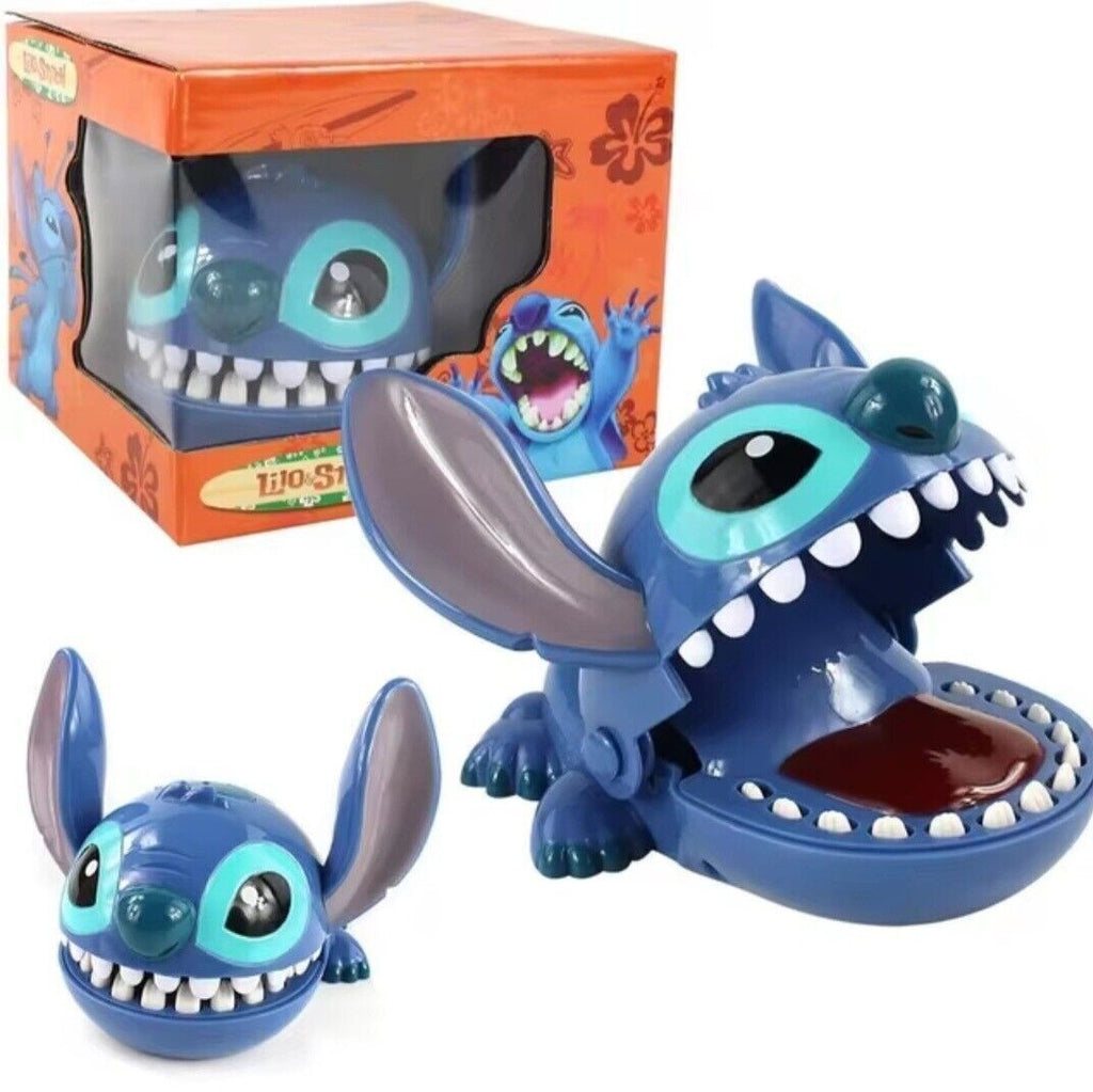 Fun Blue Lilo & Stitch Teeth Game Dentist Game Toy Kids Biting Finger Game Toys