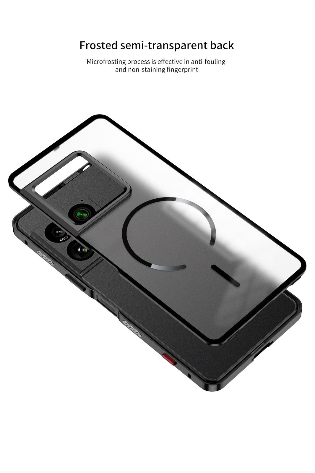 Hybrid Magnetic Metal Bumper Clear Matte Back Case For Sony Xperia 1 VIII 2026