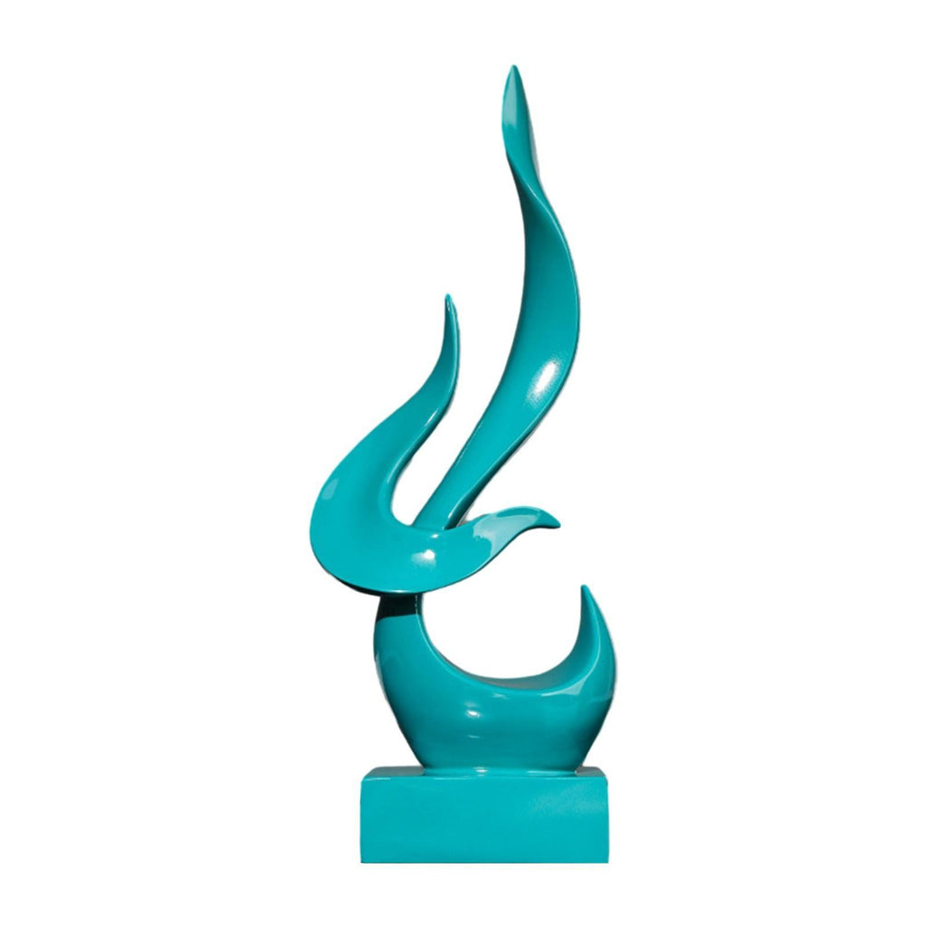 Abstract Flame Statue Sculpture Ornament for Entryway