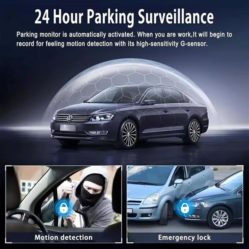 Averyard Dash Cam, Averyard Wire Dashcam, 4 Channel Full View Dashcam System