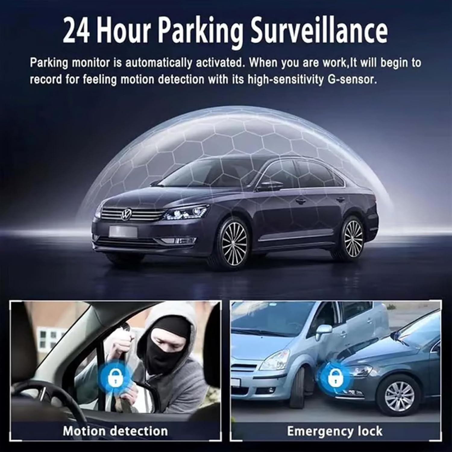 Averyard Dash Cam, Averyard Wire Dashcam, 4 Channel Full View Dashcam System