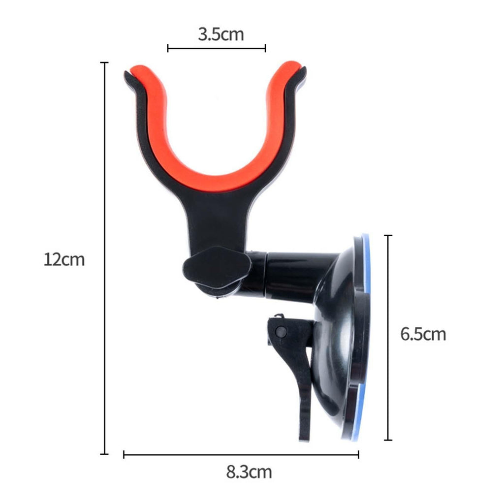 2x Fishing Rod Holder Boat Fishing Rod Holder Stable Solid Clamp on Type