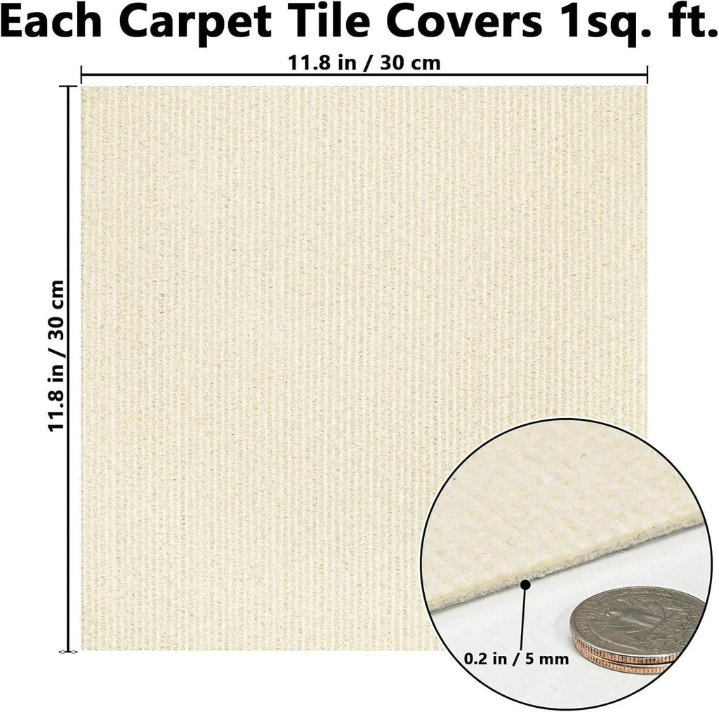 20X Self Adhesive Carpet Tiles Commercial Retail Office Home Flooring Floor Mat