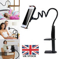 Long Lazy Arm Mount Mobile Phone Holder For Android iPhone Bed Desk Clamp UK