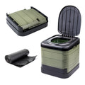 24L Portable Folding Camping Toilet Compact Potty for Caravan Fishing Picnic