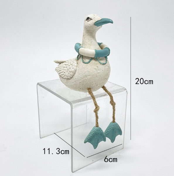 Seagull Fun Bathroom Ornament Home Decor 20*6*11.3CM