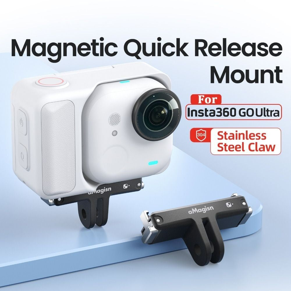 ABS Magnetic Mount Base Adapter for Insta360 Go Ultra Action Camera Accessories