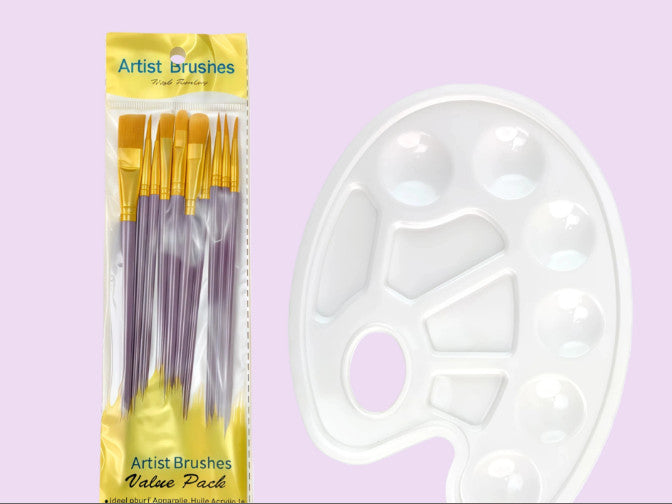 1 Set of Pigment Mixing Plates Drawing Lightweight Painting Painting Accessories