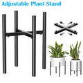 Adjustable Flower Pot Plant Stand Metal Indoor Outdoor Expandable Plant Holder