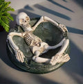 Skeleton Skull Ashtray Ash Tray Gothic Resin/ Bone , Halloween Gift