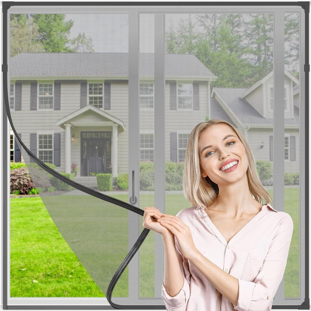 Magnetic Window Insect Screen Mesh Net Fly Mosquito Bug Netting Moth Cover UK