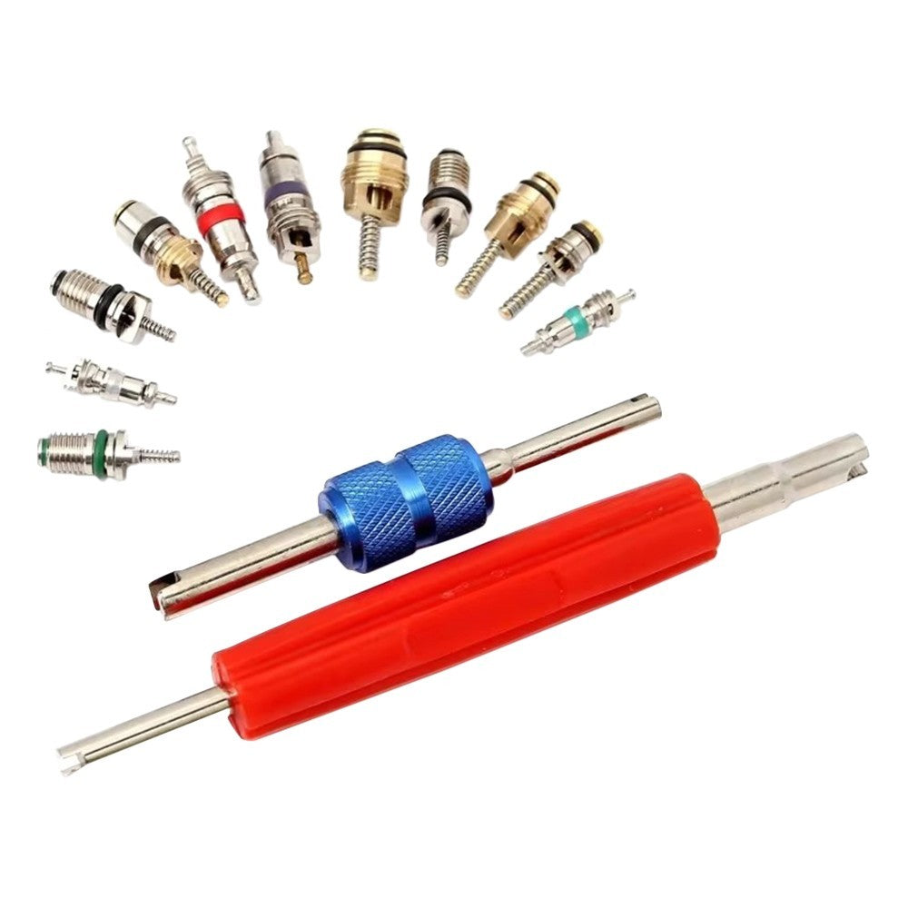 102Pcs R12 R134a Car Air Con Schrader Valve Core Remover Tool Kit A/C Repair