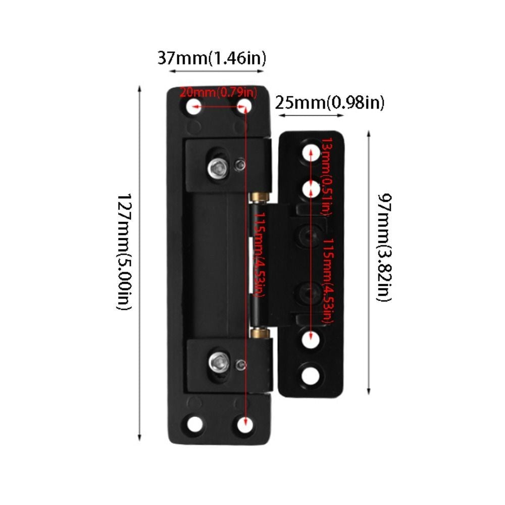 Hidden Door Hinges Adjustable Heavy Duty Easy to Install Thin Hardware