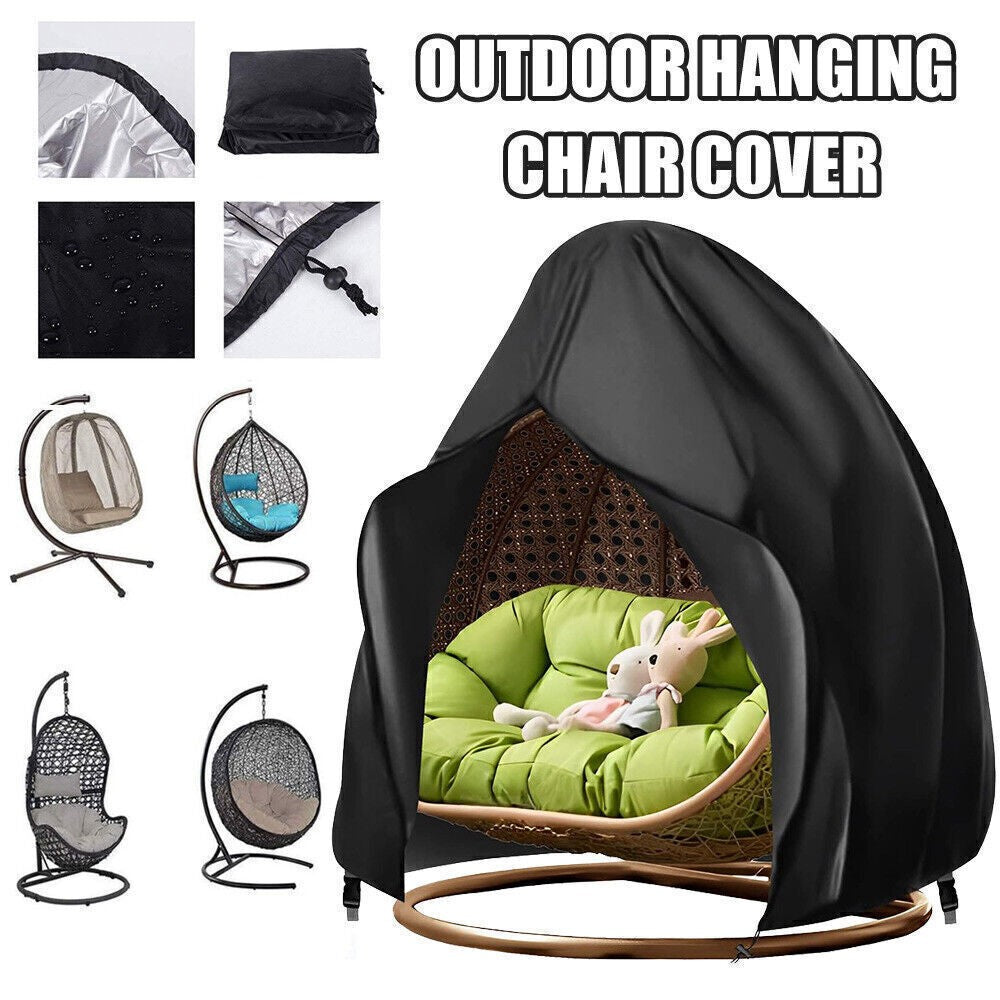 Hanging Chair Cover Waterproof Egg Shape Outdoor Dust Cover