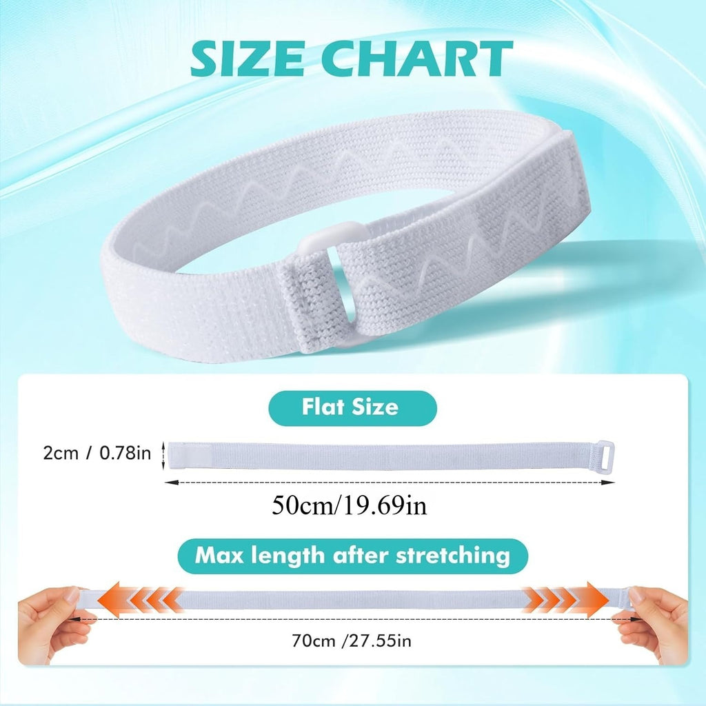 4Pcs Adjustable Anti-Slip Catheter Leg Bag Straps w/ Silicone Grip Post-Surgery