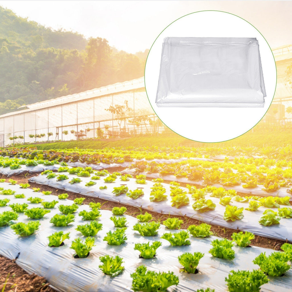 Heavy Duty Thick Clear Film Poly Tunnel Plastic Sheet Garden Greenhouse Cover UK