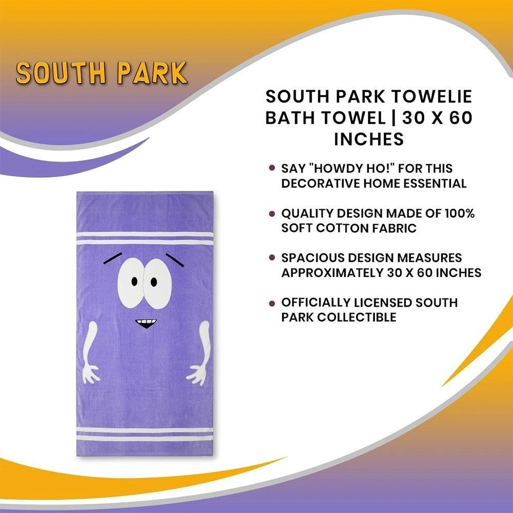 South Park Towelie Bath Towel | 30 x 60 Inches | UK