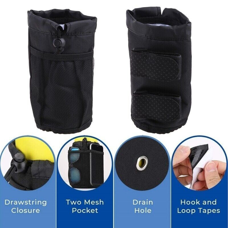 Water Cup Holder, Universal Water Bottle Holder for Wheelchair, Bike