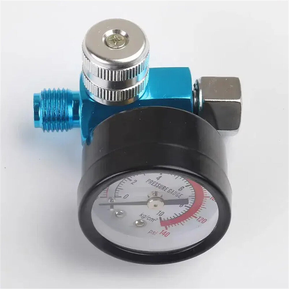 Mini Air Pressure Regulator Gauge Spray Gun & In-Line Water Trap Air Filter UK