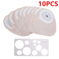 10pcs System Colostomy Bags Disposable Ostomy Drainable Single Pouch