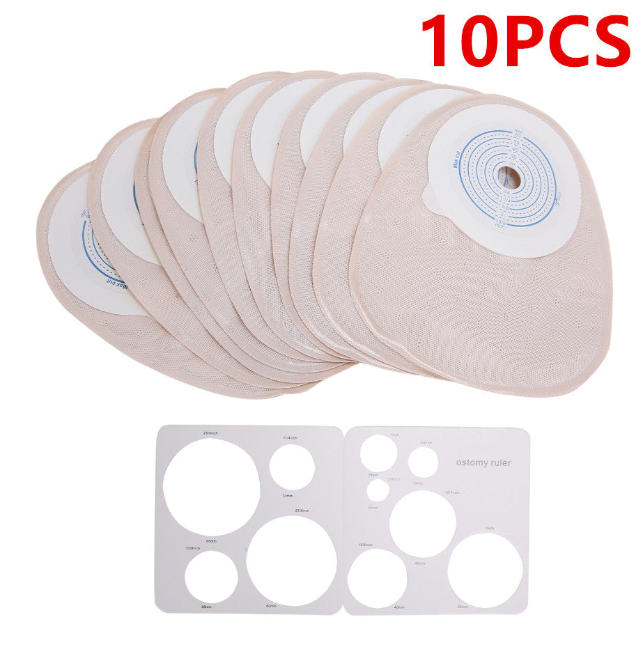 10pcs System Colostomy Bags Disposable Ostomy Drainable Single Pouch