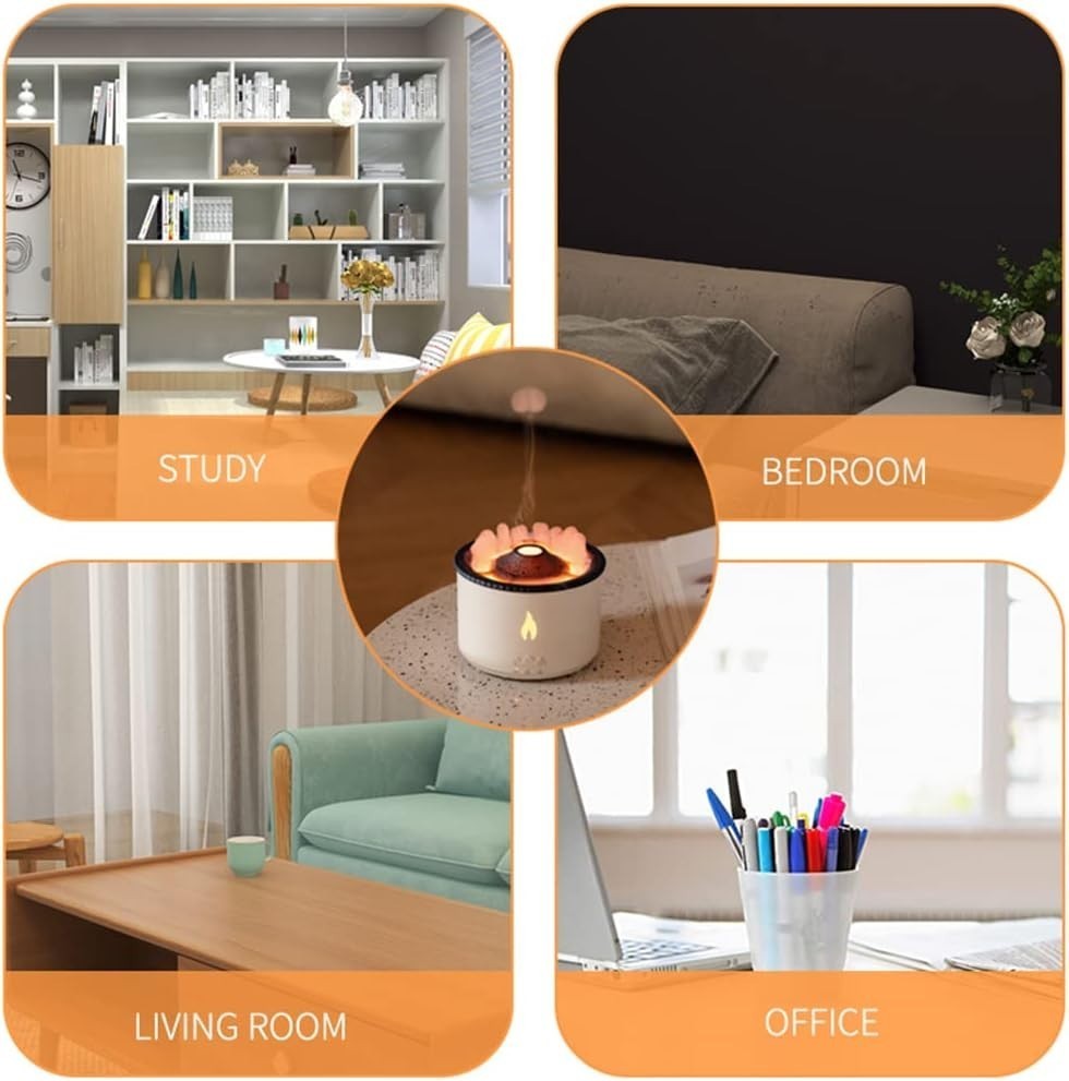 360ML Electric Air Diffuser Aroma Oil Humidifier LED Light Home Relaxing Defuser