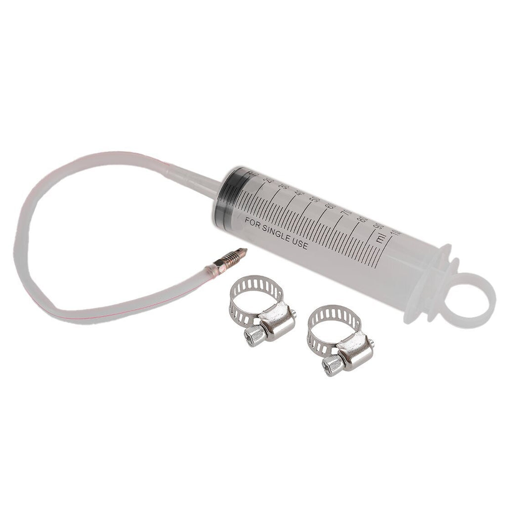 Motorcycle Brake & Clutch Bleeder Tool Kit Caliper Bleeding Syringe Set