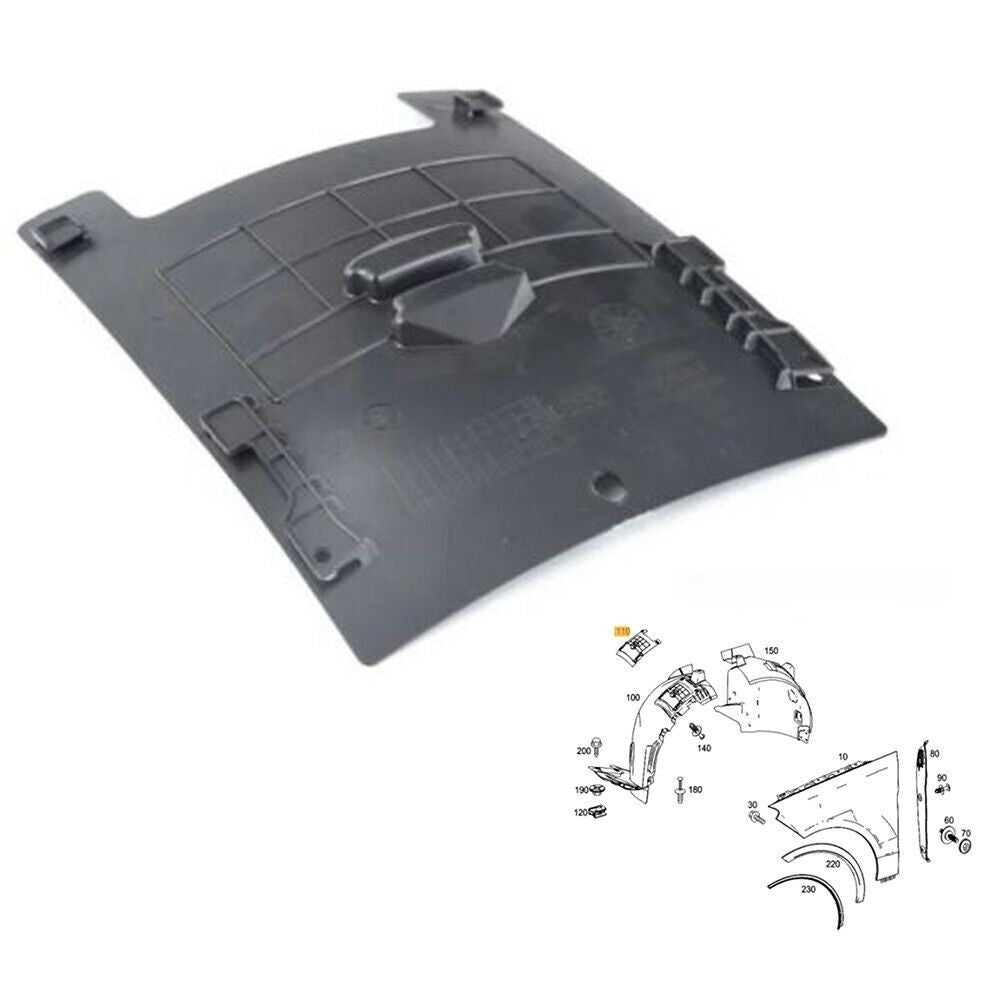 Front Wheel Arch Liner Inside Flap #A1668841000 For Mercedes W166 ML/GL/GLS/GLE