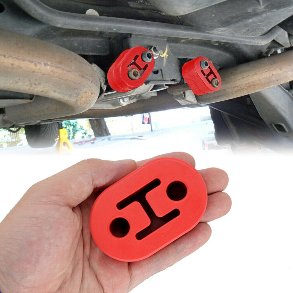 4PC Poly Polyurethane Exhaust Hanger Mounts 2 Hole Muffler Rubber Universal