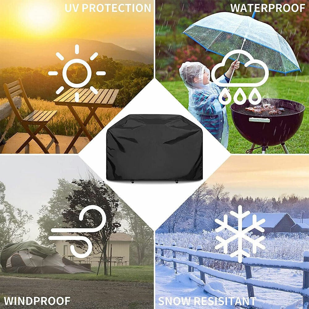 BBQ Cover Heavy Duty Waterproof Barbecue Grill Protector Outdoor Cover XXXS-XXXL