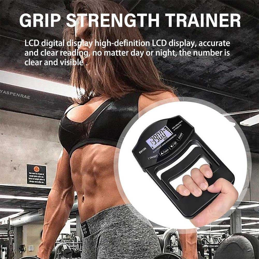 396Lbs/180Kg Hand Dynamometer Grip Strength Trainer Electronic Tester Tool UK