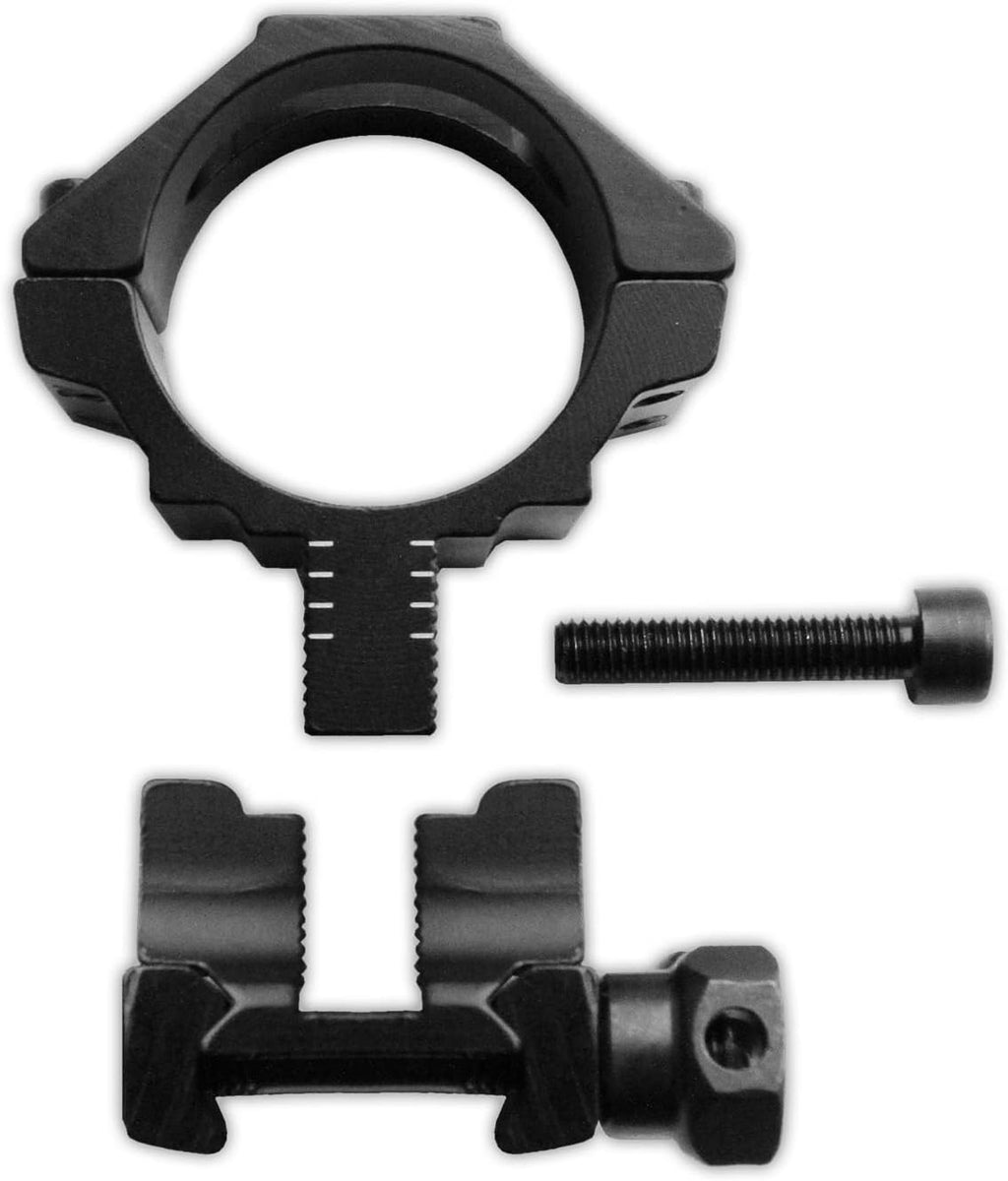 2x Scope Ring Mount 1''/30mm Precision Adjustable Height for 20mm Picatinny Rail