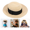 1 Pc Hand-woven Straw Hat Doll Clothes Decor Accessory Doll Straw Hat Decor