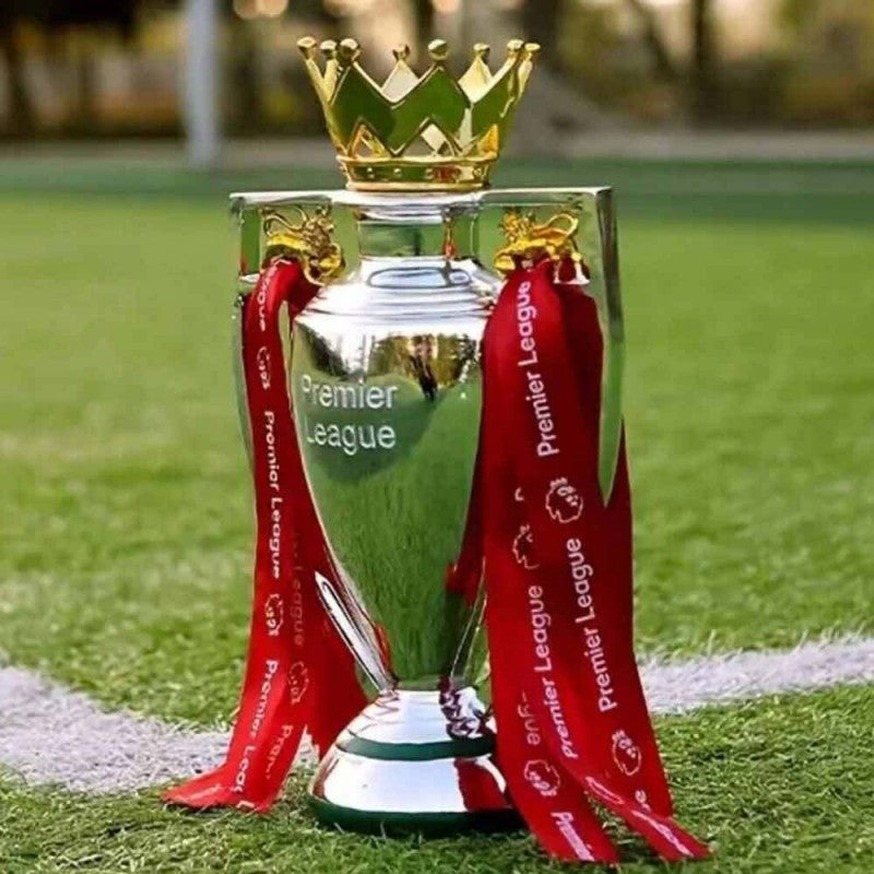 For Premier League Trophy Replica Mini Football Statue Award Decor Gift 15cm