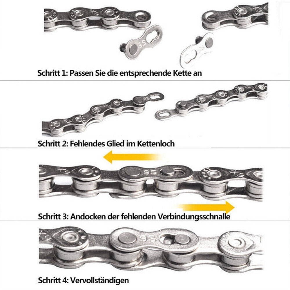 KMC 10 Speed Chain X10 Silver 116 Link Stretch proof MTB Bicycle Road Univesal