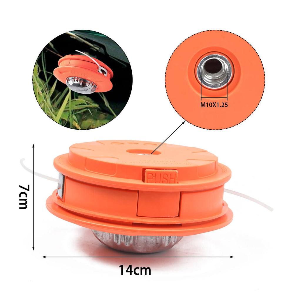 Petrol Trimmer Head Replacement Strimmer Bump Feed Line Spool Cutter Universal
