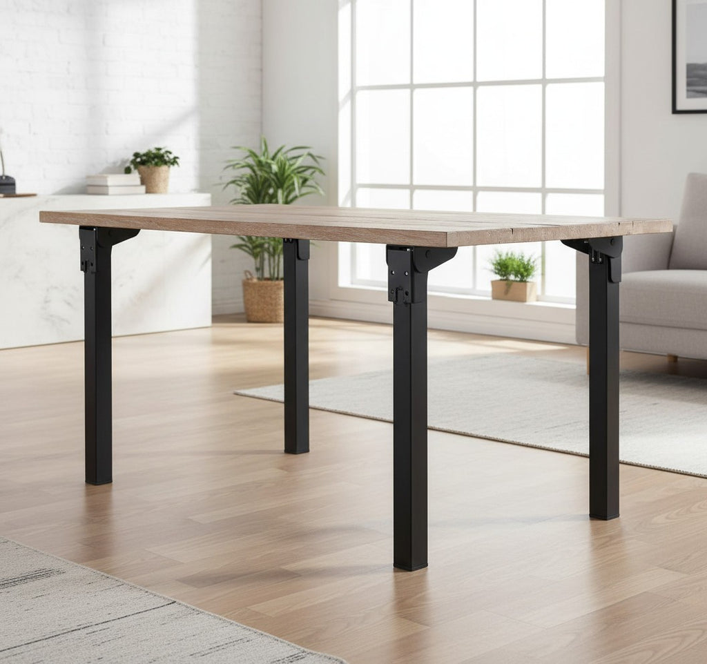 4 Pack Folding Table Legs Heavy Duty Metal Locking Bench Desk Furniture 8–12in