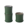 3pcs Simulation Bamboo Joint Tea Cup Ceramic Teaware Mugs  Tea Room