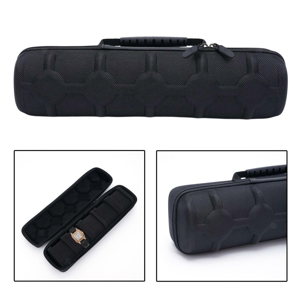 Watch Roll Travel Case Storage Organizer 5 Slots Watch Box for Men & Women