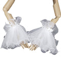 Cosplay Maid Elastic Decorative Cuffs Detachable Cuffs with Bowknot for Girls