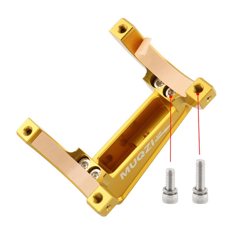 Folding Bike Front Bag Carrier Mount Adapter for Bicycle Front Bag Holder Tool