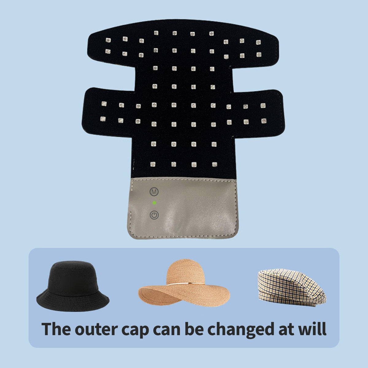 LED Red Light Therapy Hair Growth Cap Fast Regrowth Anti-Hair Loss Hat UK