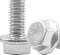 20Pcs 5/16-18 x 3/4Inch Thread Carbon Steel Hex Serrated Head Flange Screw Bolt