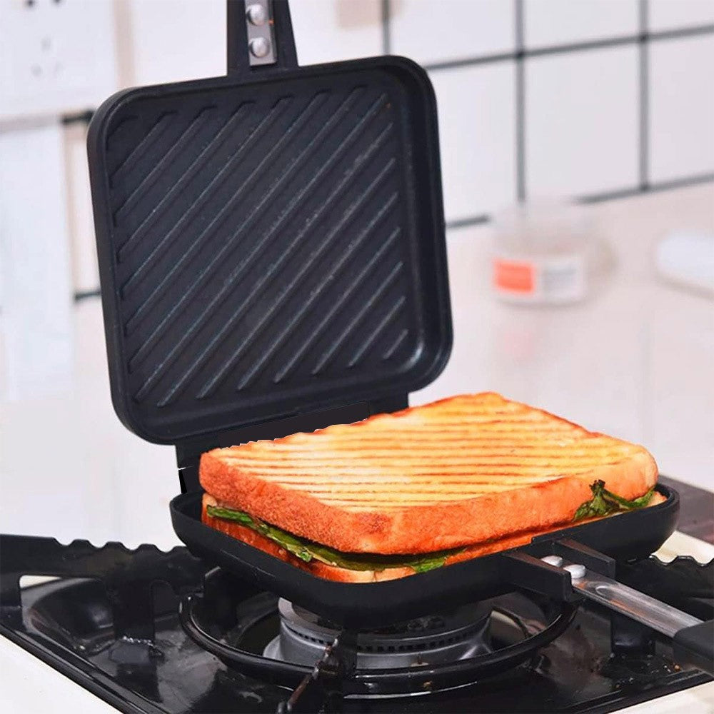Sandwich Toastie Maker Non-stick Toaster Machine Breakfast Camping Stove Toaster