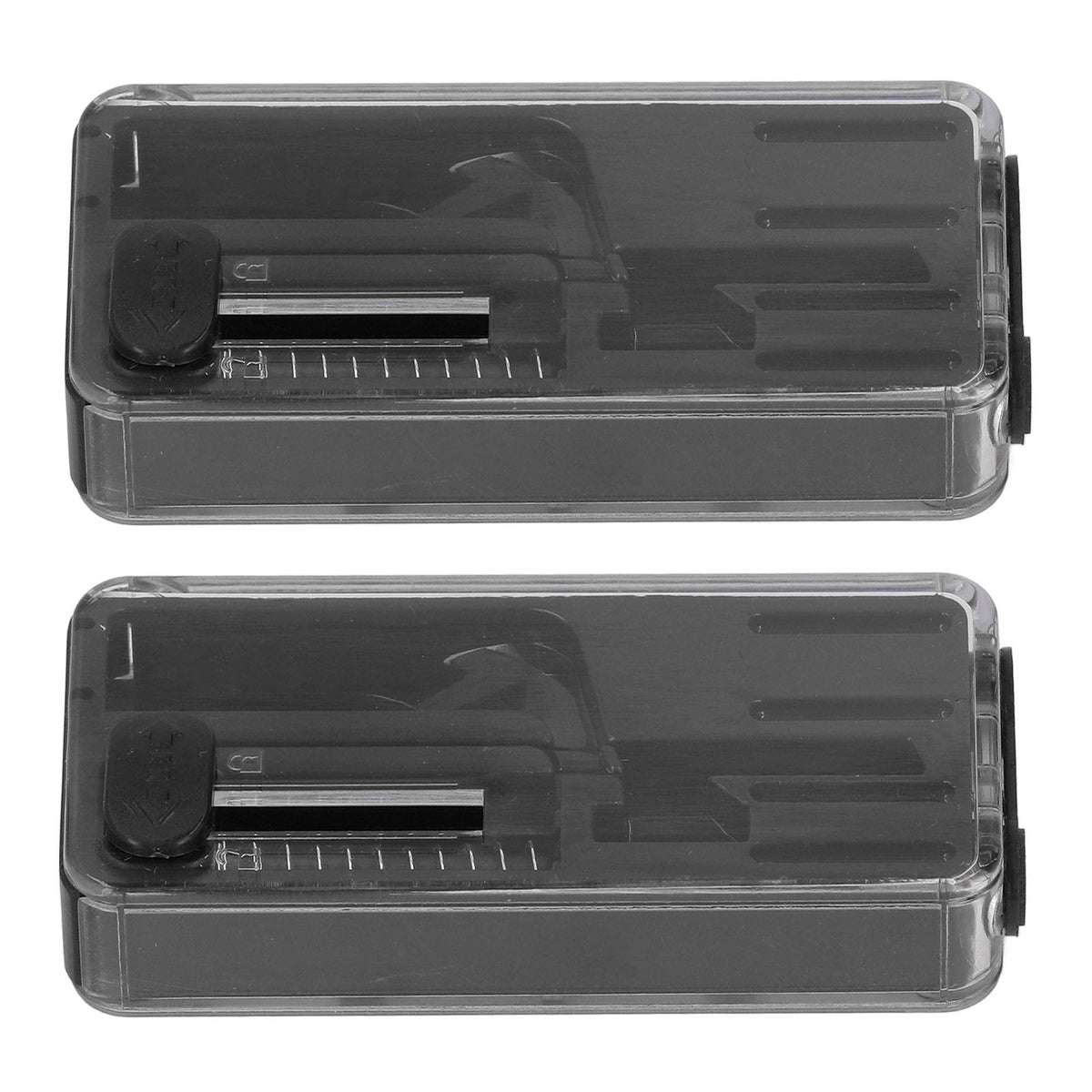 (Black)Crushball Dispenser 2 Pcs Cigarettes Apsules Dispenser Cigarette