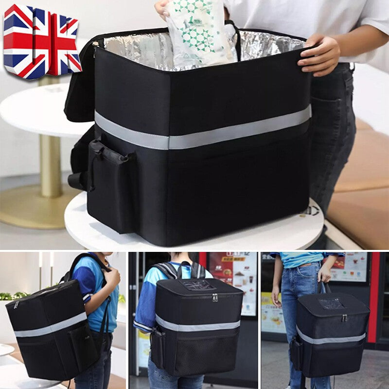 35L Extra Large Insulated Food Delivery Bags Thermal Backpack Deliver Uber UK
