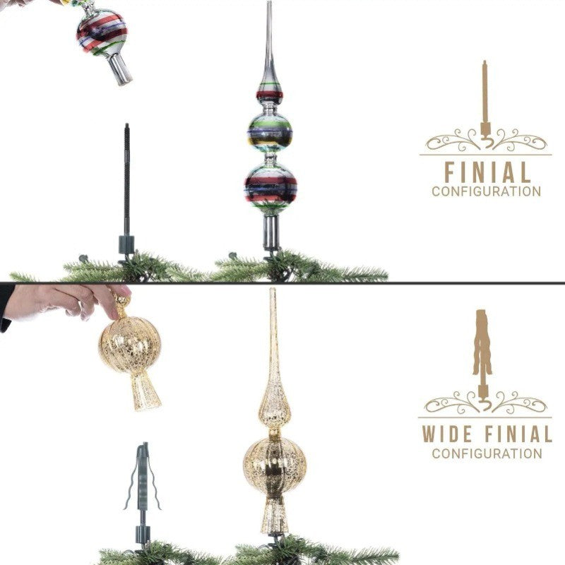 Christmas Tree Topper Holder, Twist on Tree Topper Stabilizer, Stable Support
