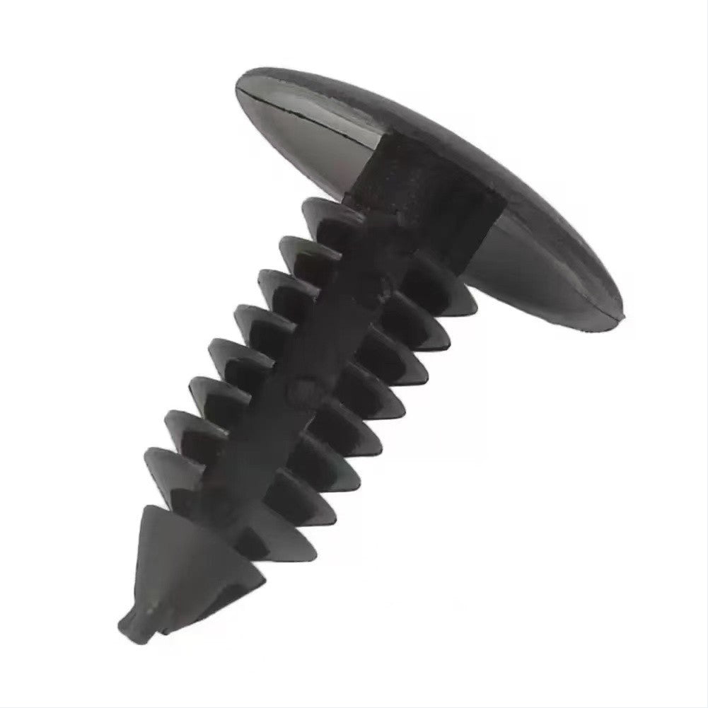 100Pcs Plastic Black Fir Tree Trim Clips 8mm Hole 18mm Head Dark Perfect for VW