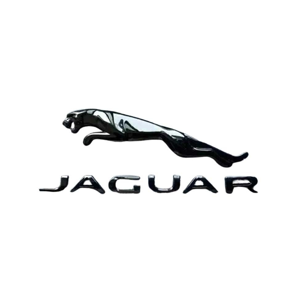 Glossy Black Badge Rear Trunk Emblem For Jaguar