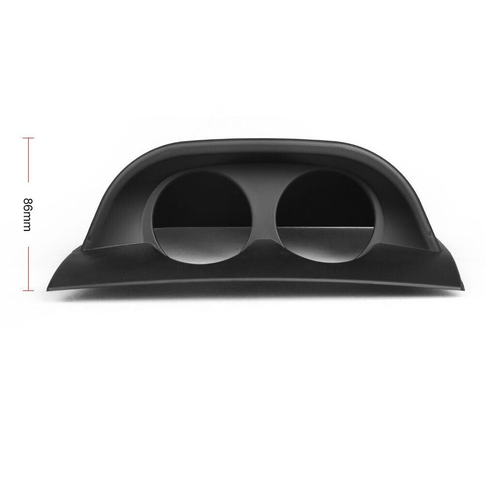 2'' 52mm Dual Dash Gauge Meter Pod 2 Hole Dashboard Mount Holder